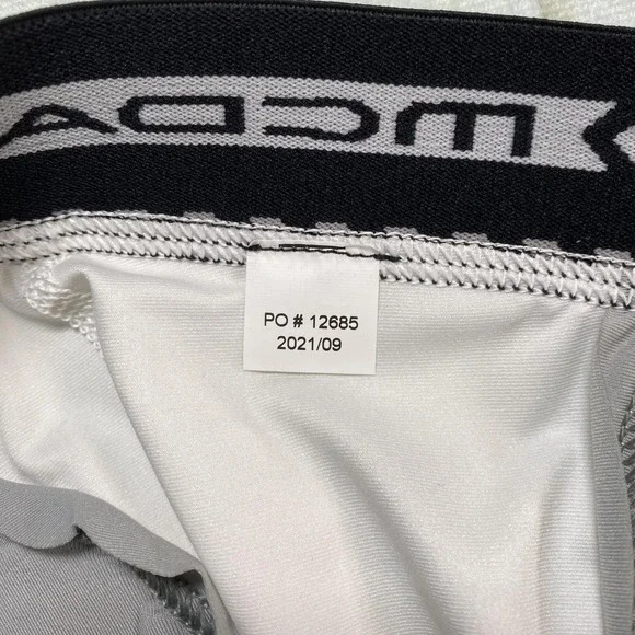 McDavid Compression Pants Mens 2XL XXL White HEX 3/4 Basketball Tailbone Padded - Picture 10 of 11